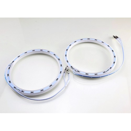 Φώτα ημέρας angel eyes 12V 6000K 76mm 1210/3528 LEDs 2 τεμάχια