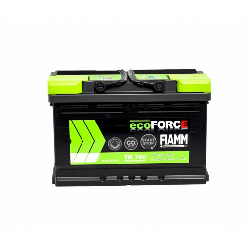 Μπαταρία Αυτοκινήτου FIAMM EcoForce EFB TR760 12V 70Ah 760A - Για Αυτοκίνητα Start-Stop (Nissan Qashqai, VW Golf, Renault Kadjar)