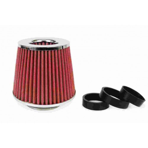 Φιλτροχοάνη Αυτοκινήτου chrome ΑΜΙΟ με 3 αντάπτορες 01282