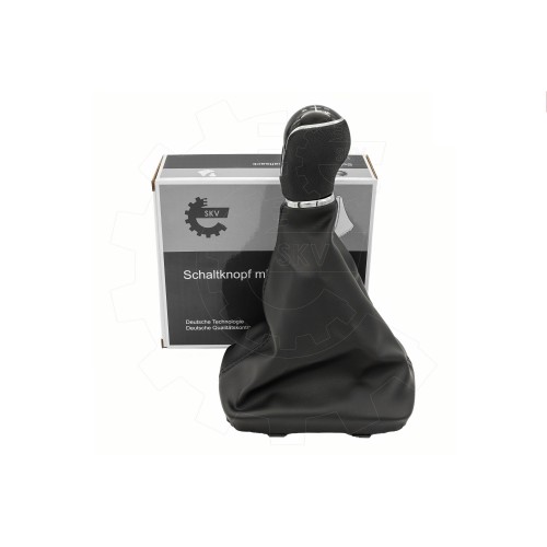 Σετ Φούσκα & Πομόλο Λεβιέ 5 Ταχυτήτων SEAT Arona / Ibiza V (2017-2024) – Συνθετικό Δέρμα Μαύρο OEM 6F0711113M