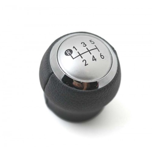 Δερμάτινο πόμολο 6 ταχυτήτων για Toyota Yaris RAV4 Avensis NSP038LS GREY/SILVER 