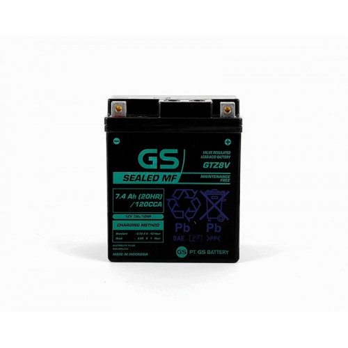 GS GTZ8V Μπαταρία Μοτοσυκλέτας 12V 7.4Ah (120CCA) - Sealed MF (AGM) - Αντικαθιστά YTZ8V / YTZ7S