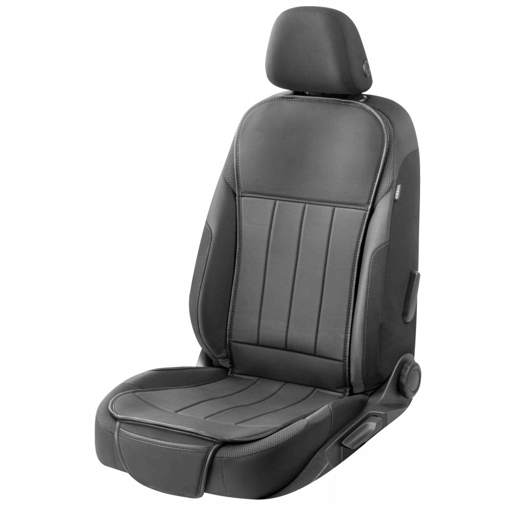 Πλατοκαθισμα αυτοκινήτου δερματίνη μαύρο LEWIS 1τμχ 