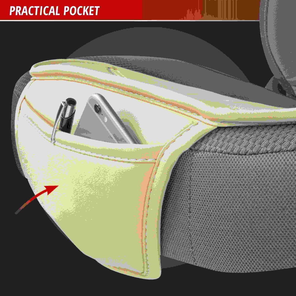 Πλατοκαθισμα αυτοκινήτου δερματίνη μπεζ LEWIS 1τμχ 