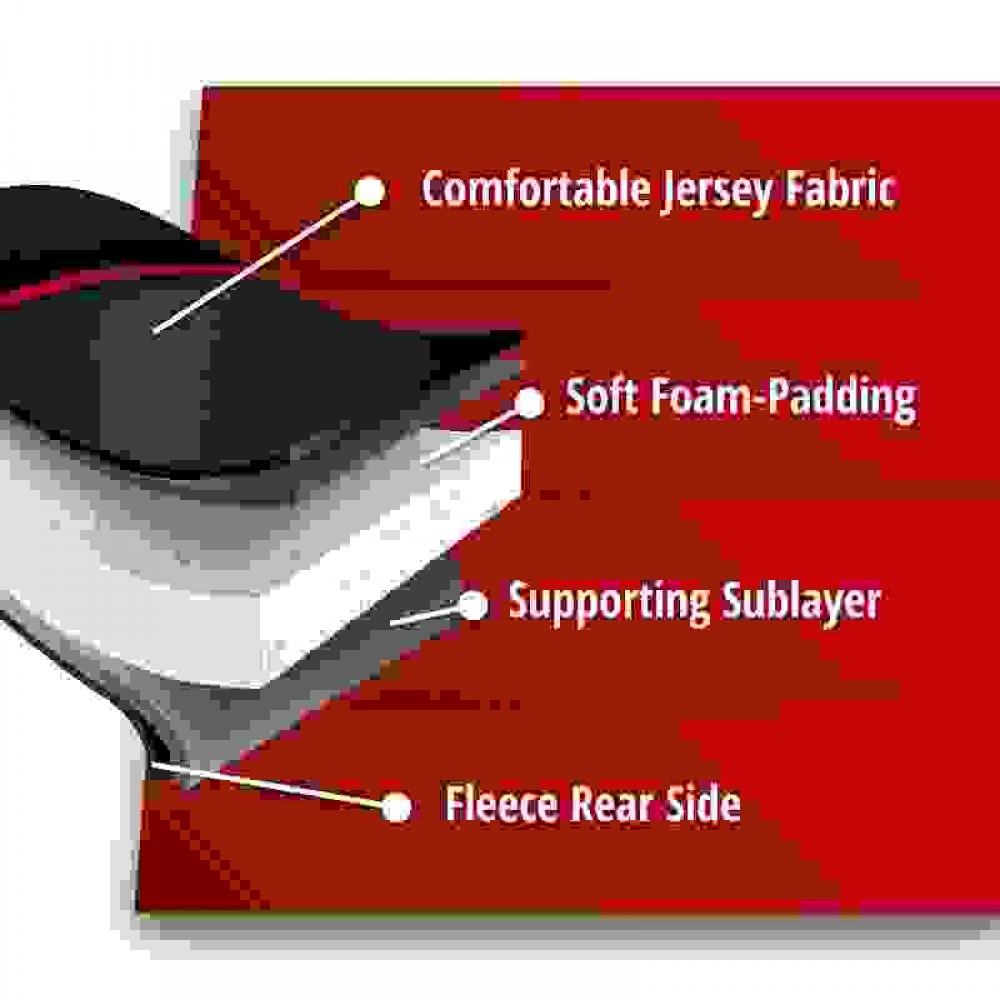 Walser πλατοκαθισμα αυτοκινήτου Pad Elegance Plus Μαυρο/Κοκκινο 14275