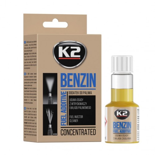 K2 BENZIN 50ml – Επαγγελματικό Καθαριστικό Ενισχυτικό Πρόσθετο Βενζίνης