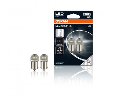 Λάμπες LED OSRAM R10W BA15s 5008DWP-2BL LEDriving SL 6000K White - Σετ 2 Τεμαχίων