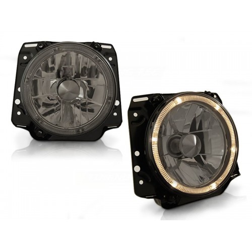 Σετ φαναρια εμπρός ANGEL EYES SMOKE VW GOLF II 83-91 