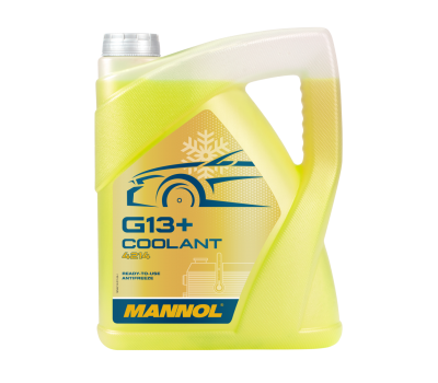 MANNOL Antifreeze AG13+ Advanced 5L - Έτοιμο Παραφλού G13+ (Κίτρινο) -40°C
