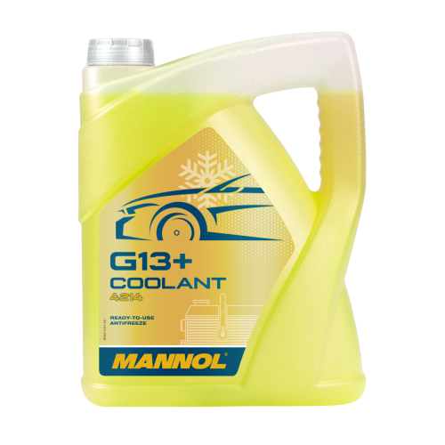 MANNOL Antifreeze AG13+ Advanced 5L - Έτοιμο Παραφλού G13+ (Κίτρινο) -40°C