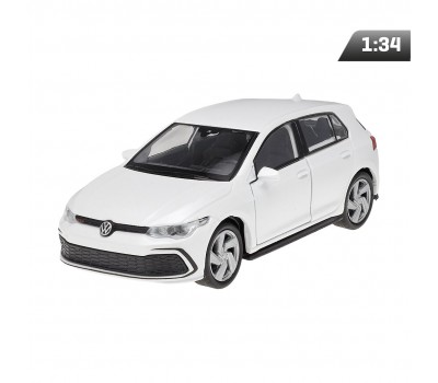 Μεταλλική Συλλεκτική Μινιατούρα VW Golf 8 GTI Υπό Κλίμακα 1:34 με Ανοιγόμενες Πόρτες (Λευκό) Welly – A83631