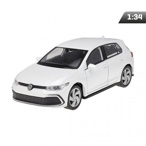 Μεταλλική Συλλεκτική Μινιατούρα VW Golf 8 GTI Υπό Κλίμακα 1:34 με Ανοιγόμενες Πόρτες (Λευκό) Welly – A83631
