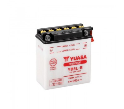 Μπαταρία Μοτοσυκλέτας Yuasa YB5L-B Ανοιχτού Τύπου (Με Υγρά) 12V 5Ah 60A Δ+