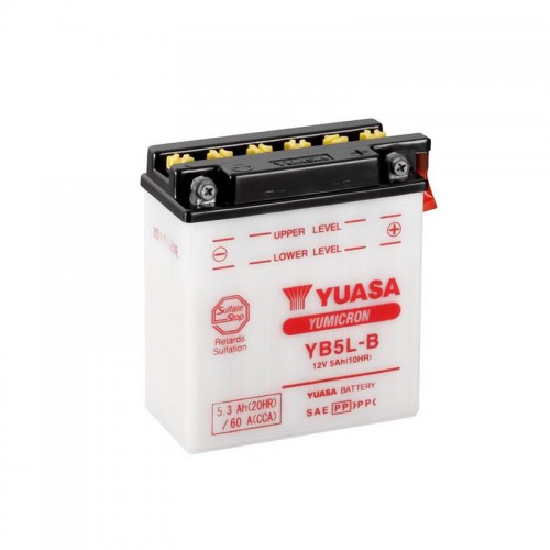 Μπαταρία Μοτοσυκλέτας Yuasa YB5L-B Ανοιχτού Τύπου (Με Υγρά) 12V 5Ah 60A Δ+
