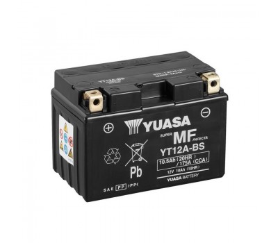 Μπαταρία Μοτοσυκλέτας Yuasa YT12A-BS Κλειστού Τύπου (MF) 12V 10.5Ah 175A