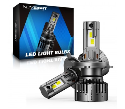 Novsight T24 Series – Λάμπες LED Αυτοκινήτου H4 P43t 6500K 130W 28000LM Διπλής Σκάλας (Σετ 2 Τμχ)