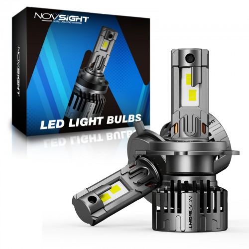 Novsight T24 Series – Λάμπες LED Αυτοκινήτου H4 P43t 6500K 130W 28000LM Διπλής Σκάλας (Σετ 2 Τμχ)