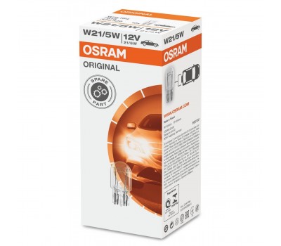OSRAM W21/5W Original Line 12V (7515) - Διπολικές Λάμπες Φρένων/Πορείας - Σετ 10 Τεμαχίων