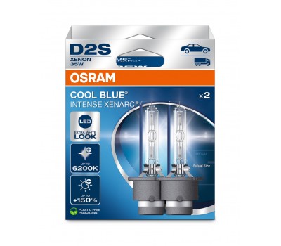 OSRAM D2S Xenarc Cool Blue Intense NextGen 6200K (+150%) - 66240CBN-2HB (Σετ 2 Τεμαχίων)