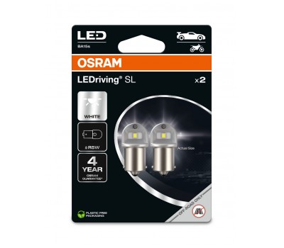 Osram LEDriving SL – Λάμπες LED Αυτοκινήτου R5W BA15S 12V 6000K 50LM White (Σετ 2 Τμχ) – 5007DWP-2BL