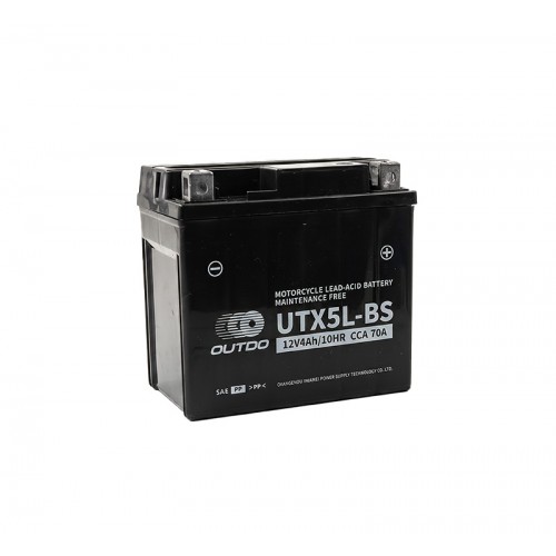 Outdo UTX5L-BS Μπαταρία Μοτοσυκλέτας 12V 4Ah 70A (YTX5L-BS / YTX5LBS)