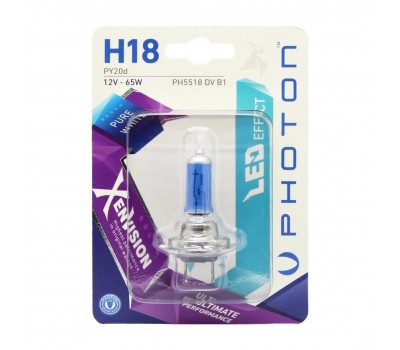 Photon H18 12V 65W 5000K XenVision Diamond Λάμπα Αλογόνου LED Effect 5000K (1τμχ ) - PH5518DVB1