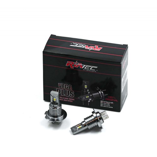 Riatec λάμπες LED VEGA PLUS 2τμχ H7 12V 10W 6000K