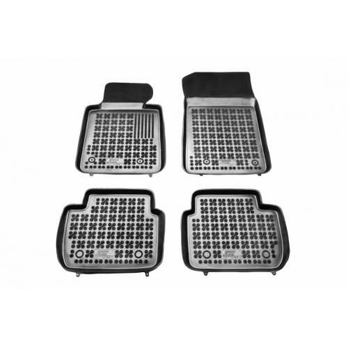 Λαστιχένια πατάκια για Mercedes W203 (2000-2007) - τύπου σκαφάκι - 4τμχ