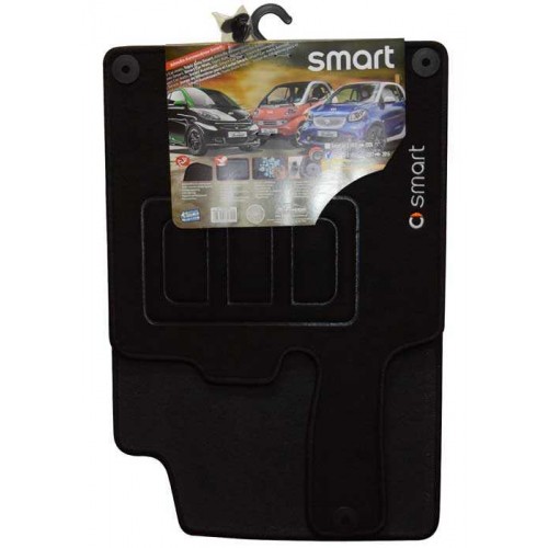 Σετ πατάκια 2τμχ μοκέτα SMART FOR 2 451 2007-2015 μαυρα 3056000005