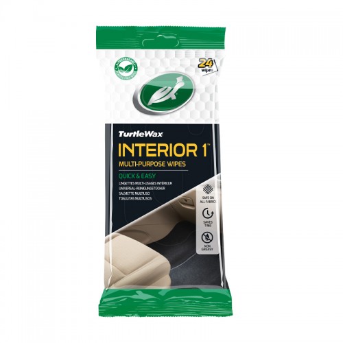 Turtle Wax Interior 1 Υγρομάντηλα Καθαρισμού Εσωτερικού Αυτοκινήτου 24 Τεμ. – 54094322