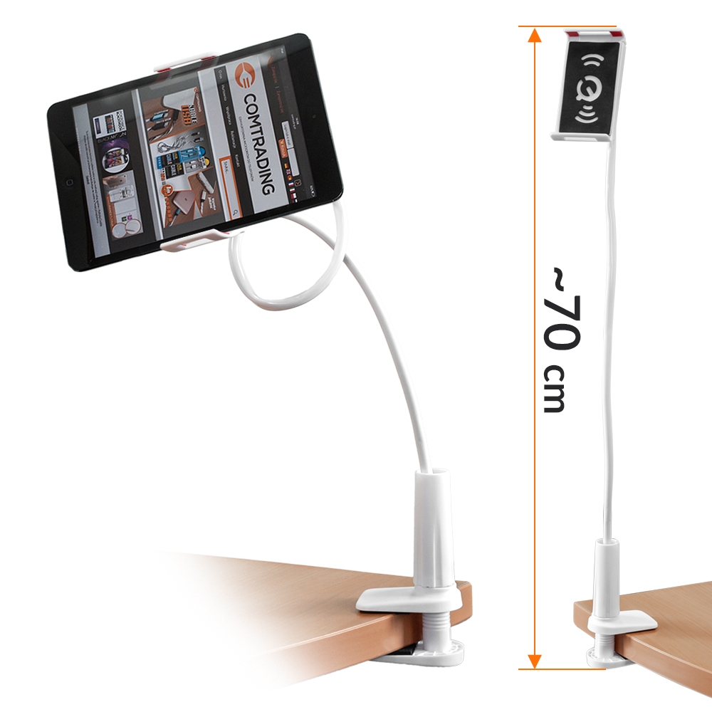 OEM Universal Βάση Tablet με μακρύ Βραχιώνα 70cm (λευκή)