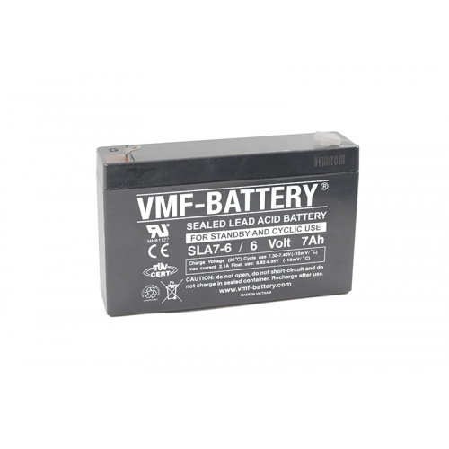 Επαναφορτιζόμενη Μπαταρία VMF 6V 7Ah (SLA7-6) για Παιδικά Οχήματα & Ηλεκτρονικές Ζυγαριές