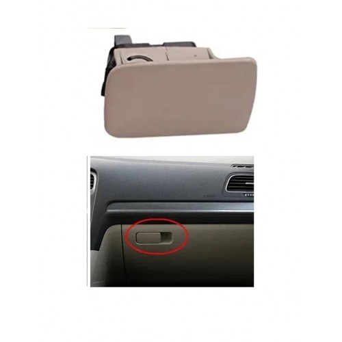 Κλειδαριά Ντουλαπιού Συνοδηγού για VW Golf 5 / Golf 6 (2003-2013) Χωρίς Τρύπα Κλειδαριάς – Μπεζ (Beige) – 1K1857077B