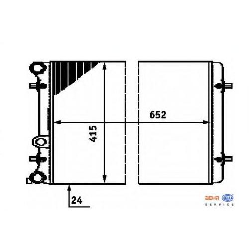 8MK376713781 Ψυγείο Νερού Behr Hella 1J0121253N
