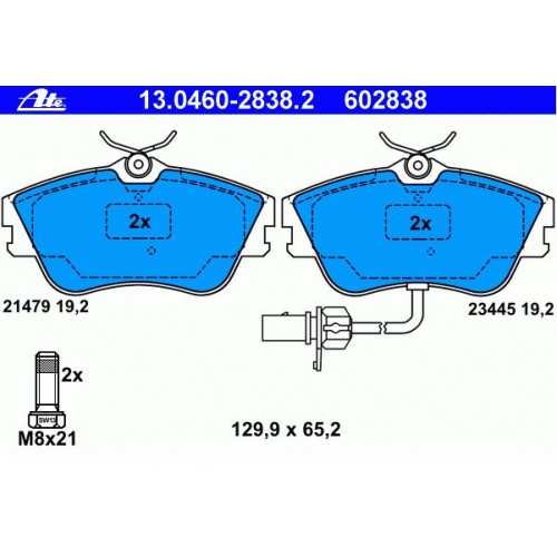 7D0698151G Μπροστινά Τακάκια ATE 13046028382
