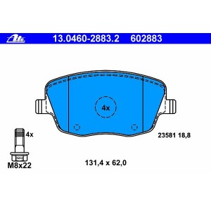 6Q0698151Α Γνήσιια Τακάκια ΑΤΕ 13046028832
