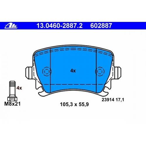 3C0698451C Τακάκια ΑΤΕ 13046028872