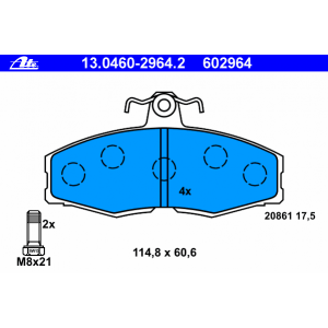 6U0698151C Γνήσια Τακάκια ΑΤΕ 13046029642