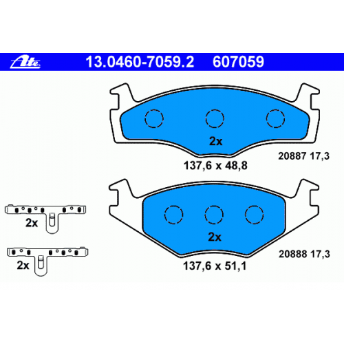 867698151 Γνήσια Τακάκια ΑΤΕ 13046070592 Για Polo