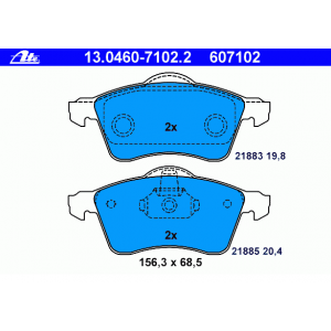 7D0698151E Γνήσια Τακάκια 13046071022