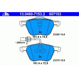 7M3698151A Γνήσια Τακάκια ΑΤΕ 13046071532