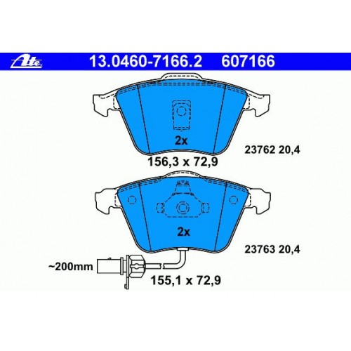 4B0698151R Γνήσια Τακάκια ΑΤΕ 13046071662