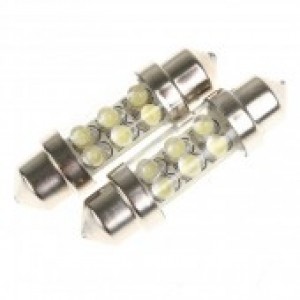 C5W  Ultra White Xenon Look 6-Led  39mm