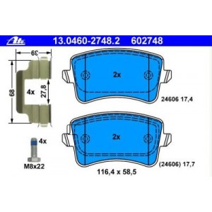 8Κ0698451D Γνήσια Τακάκια ΑΤΕ Οπίσθια 13046027482