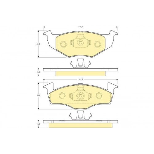 6N0698151C Γνήσια Τακάκια Textar 2186602