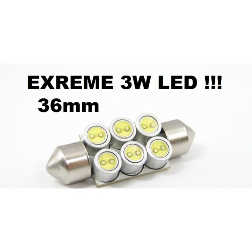 Πανίσχυρο LED αυτοκινήτου Festoon Hornet 36MM C5W 6000Κ 
