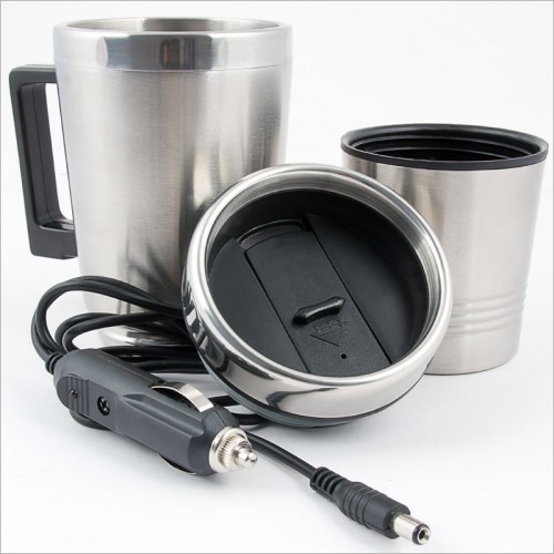 Ανοξείδωτη Κούπα ροφήματος ΙΝΟΧX με σύνδεση στον αναπτήρα 0.35L