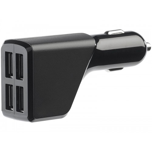 PEARL Τετραπλό splitter για αναπτήρα αυτοκινήτου USB 12/24 V, 4,8A max