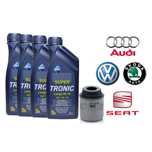 Προσφορά :4X Aral 5W-30+W712/94 03C115561H