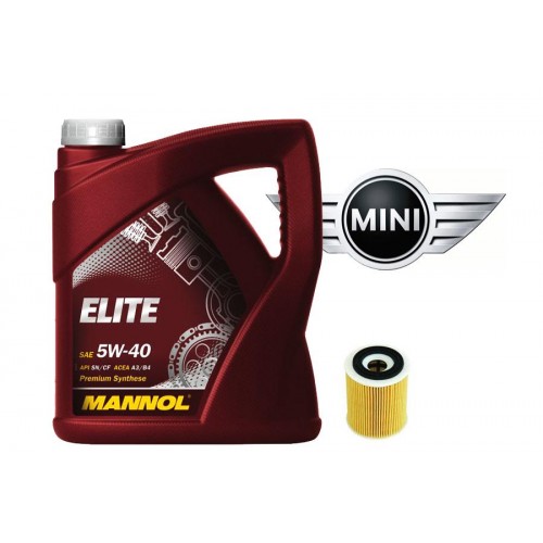 Λάδι Mannol 5W-40-Φίλτρο Λαδιού για Mini Cooper I R50,R53 1.6